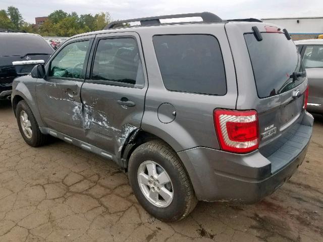 1FMCU93789KA02803 - 2009 FORD ESCAPE XLT GRAY photo 3