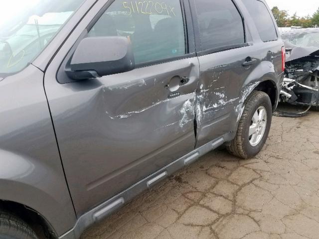 1FMCU93789KA02803 - 2009 FORD ESCAPE XLT GRAY photo 9