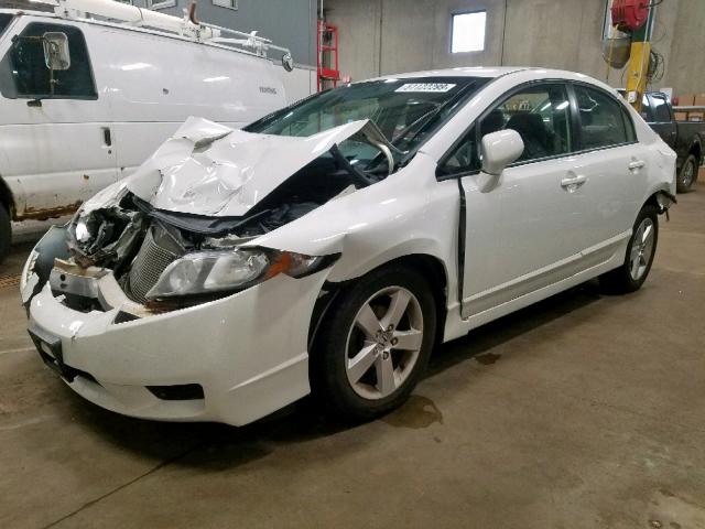 19XFA1F60AE000159 - 2010 HONDA CIVIC LX-S WHITE photo 2