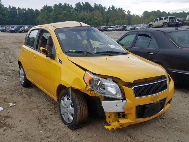 KL1TD6DE6BB149974 - 2011 CHEVROLET AVEO LS YELLOW photo 1