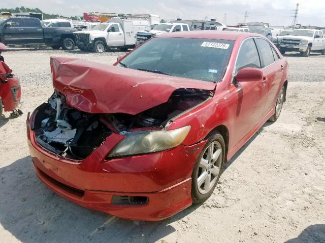4T1BK46K97U048792 - 2007 TOYOTA CAMRY LE RED photo 2
