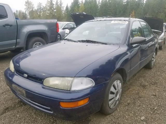 1Y1SK5267VZ405742 - 1997 GEO PRIZM BASE BLUE photo 2