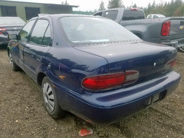 1Y1SK5267VZ405742 - 1997 GEO PRIZM BASE BLUE photo 3