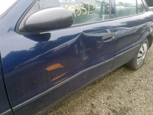 1Y1SK5267VZ405742 - 1997 GEO PRIZM BASE BLUE photo 9