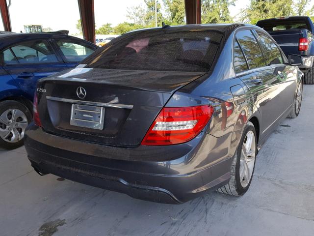 WDDGF4HB6DR251218 - 2013 MERCEDES-BENZ C 250 CHARCOAL photo 4