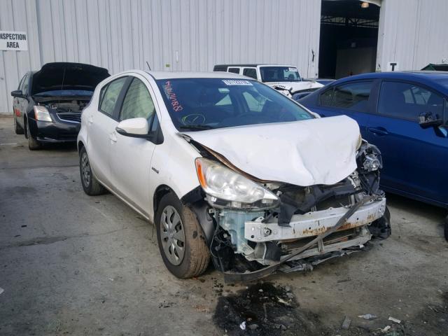 JTDKDTB36C1509028 - 2012 TOYOTA PRIUS C WHITE photo 1