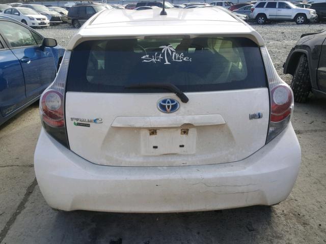 JTDKDTB36C1509028 - 2012 TOYOTA PRIUS C WHITE photo 9