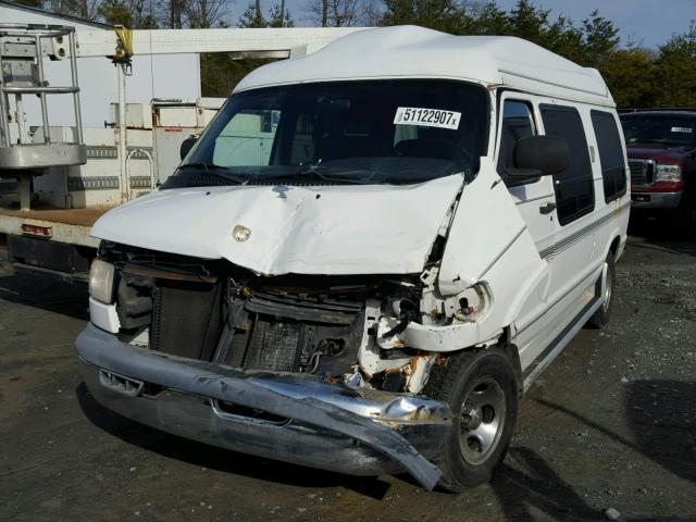 2B6HB11Y0YK171756 - 2000 DODGE RAM VAN B1 WHITE photo 2