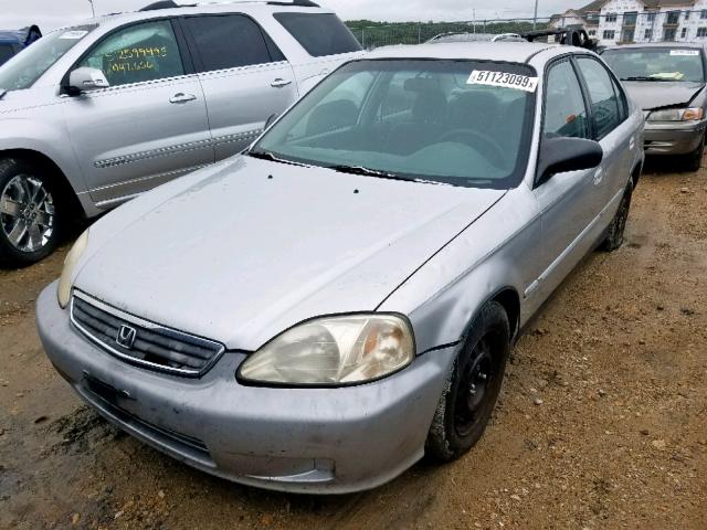 2HGEJ661XYH507101 - 2000 HONDA CIVIC BASE SILVER photo 2