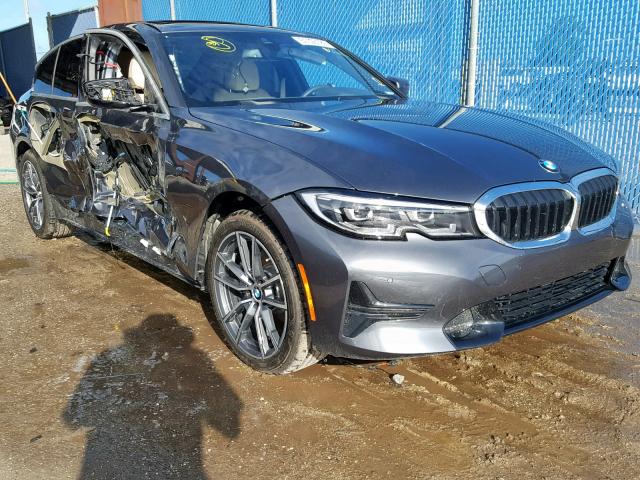 WBA5R1C59KAK08476 - 2019 BMW 330I GRAY photo 1