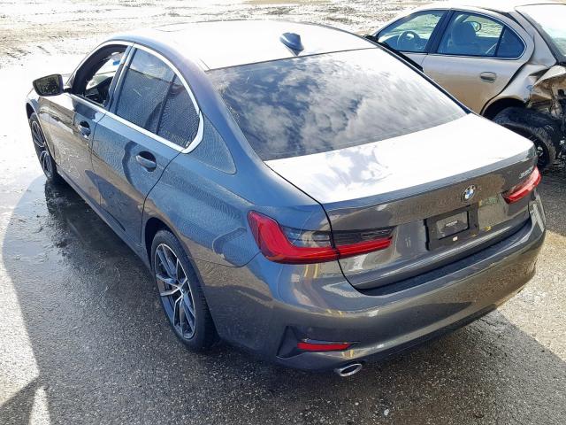 WBA5R1C59KAK08476 - 2019 BMW 330I GRAY photo 3