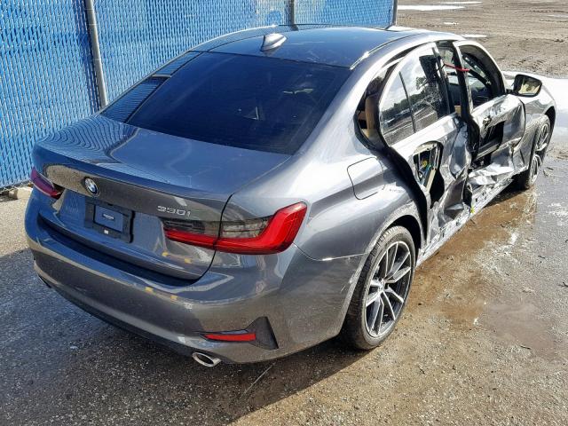 WBA5R1C59KAK08476 - 2019 BMW 330I GRAY photo 4