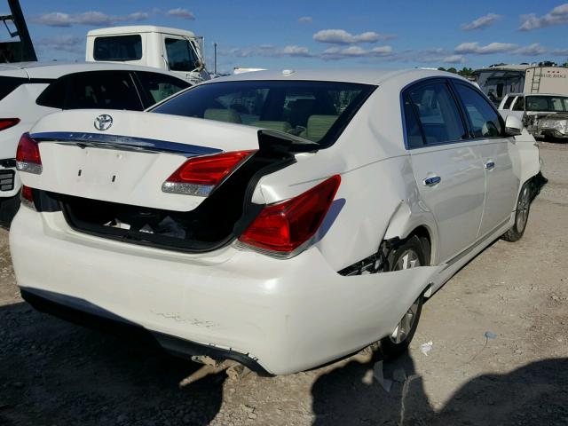 4T1BK3DB6BU385202 - 2011 TOYOTA AVALON BAS Blanc photo 4