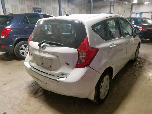 3N1CE2CP4FL396676 - 2015 NISSAN VERSA NOTE WHITE photo 4