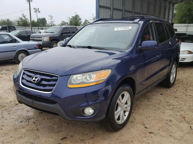 5NMSH4AG8AH406873 - 2010 HYUNDAI SANTA FE S BLUE photo 2