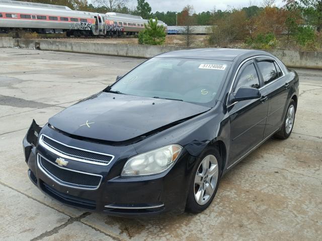 1G1ZC5EBXAF172548 - 2010 CHEVROLET MALIBU 1LT BLACK photo 2