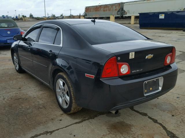 1G1ZC5EBXAF172548 - 2010 CHEVROLET MALIBU 1LT BLACK photo 3