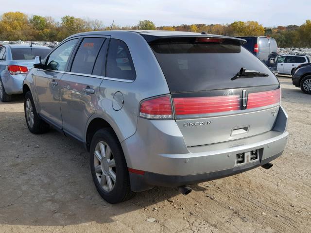 2LMDU88C97BJ21606 - 2007 LINCOLN MKX SILVER photo 3