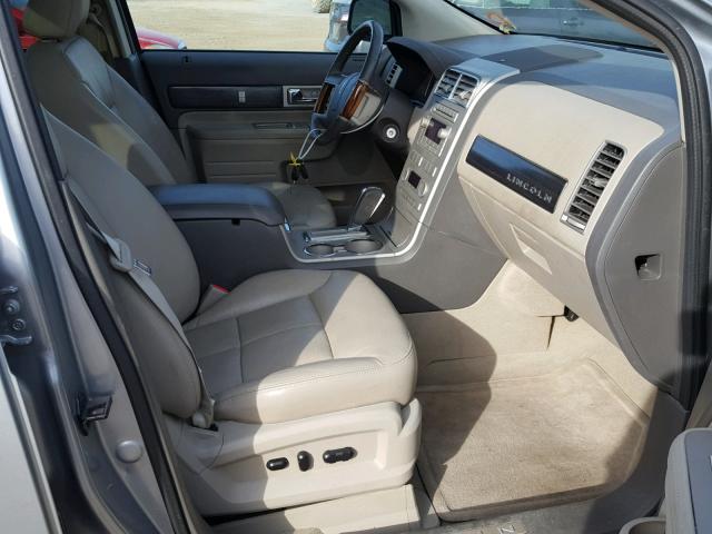 2LMDU88C97BJ21606 - 2007 LINCOLN MKX SILVER photo 5