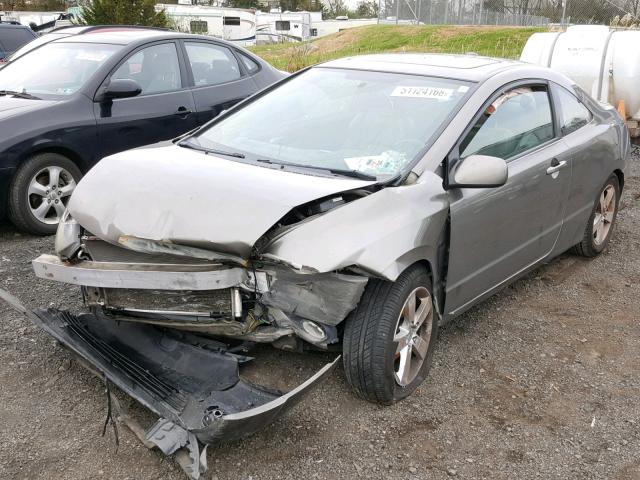 2HGFG12928H512052 - 2008 HONDA CIVIC EXL GRAY photo 2