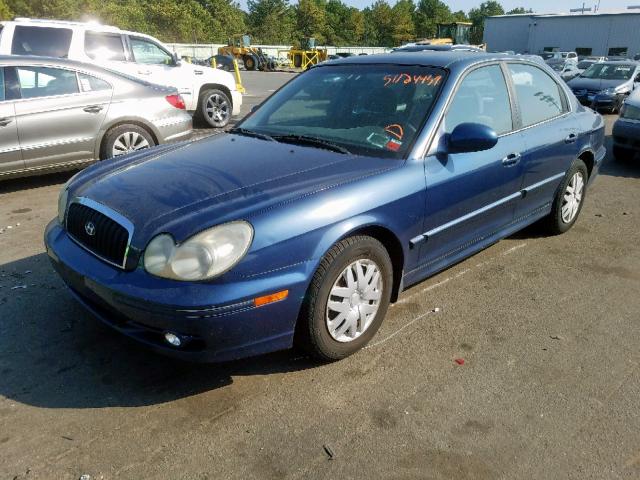 KMHWF25S13A891974 - 2003 HYUNDAI SONATA GL BLUE photo 2