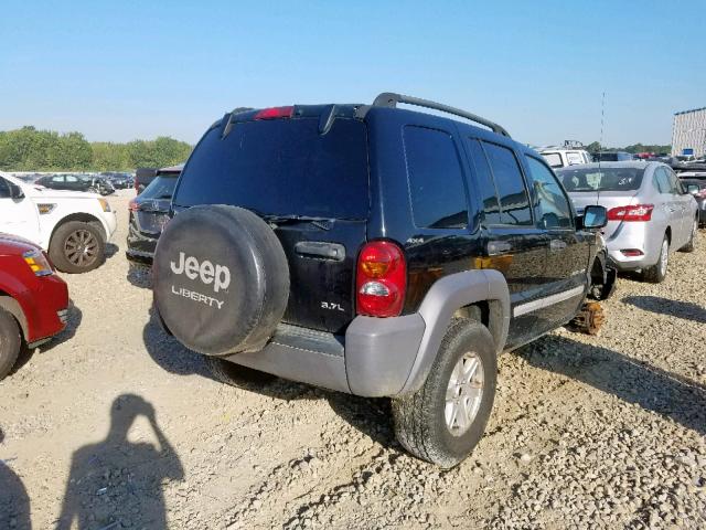 1J4GL48K42W248149 - 2002 JEEP LIBERTY SP BLACK photo 4