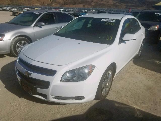 1G1ZC5EB5AF216195 - 2010 CHEVROLET MALIBU 1LT WHITE photo 2