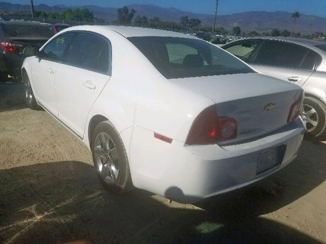 1G1ZC5EB5AF216195 - 2010 CHEVROLET MALIBU 1LT WHITE photo 3