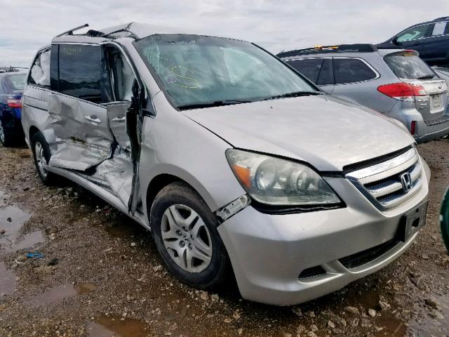 5FNRL38486B406156 - 2006 HONDA ODYSSEY EX SILVER photo 1