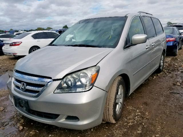 5FNRL38486B406156 - 2006 HONDA ODYSSEY EX SILVER photo 2