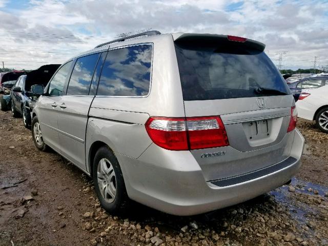 5FNRL38486B406156 - 2006 HONDA ODYSSEY EX SILVER photo 3