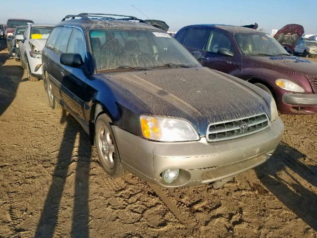 4S3BH6759Y7624341 - 2000 SUBARU LEGACY OUT BLUE photo 1