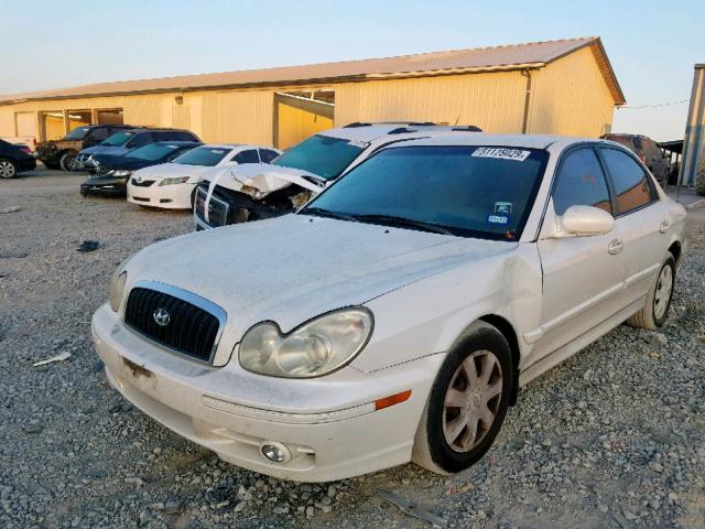 KMHWF25S04A969324 - 2004 HYUNDAI SONATA GL WHITE photo 2