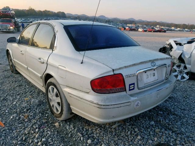 KMHWF25S04A969324 - 2004 HYUNDAI SONATA GL WHITE photo 3