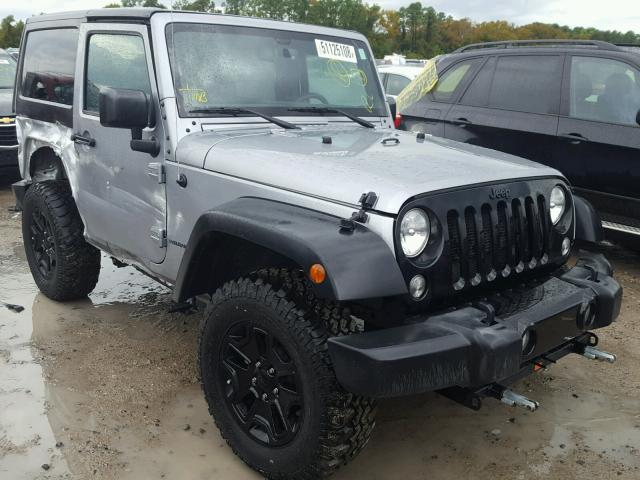 1C4AJWAG0GL140039 - 2016 JEEP WRANGLER S SILVER photo 1