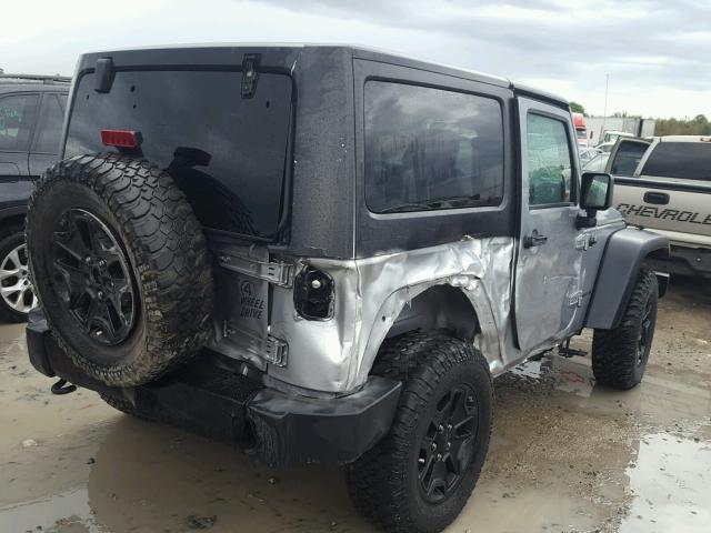 1C4AJWAG0GL140039 - 2016 JEEP WRANGLER S SILVER photo 4