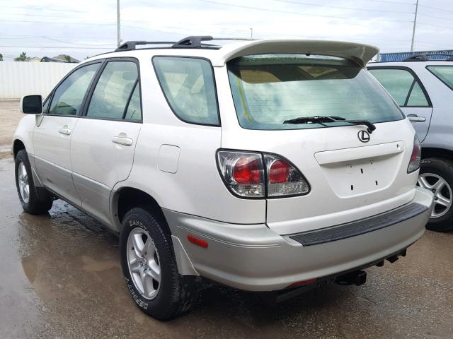 JTJHF10UX10225003 - 2001 LEXUS RX 300 WHITE photo 3