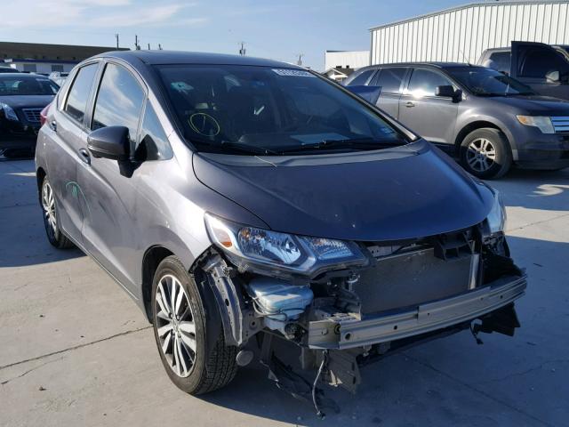 3HGGK5H86FM780125 - 2015 HONDA FIT EX GRAY photo 1