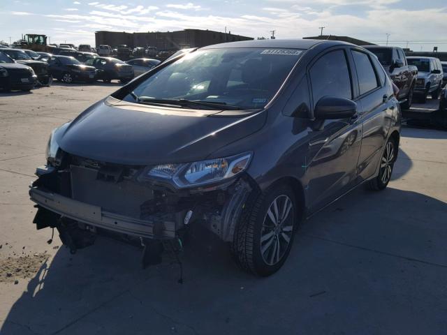 3HGGK5H86FM780125 - 2015 HONDA FIT EX GRAY photo 2