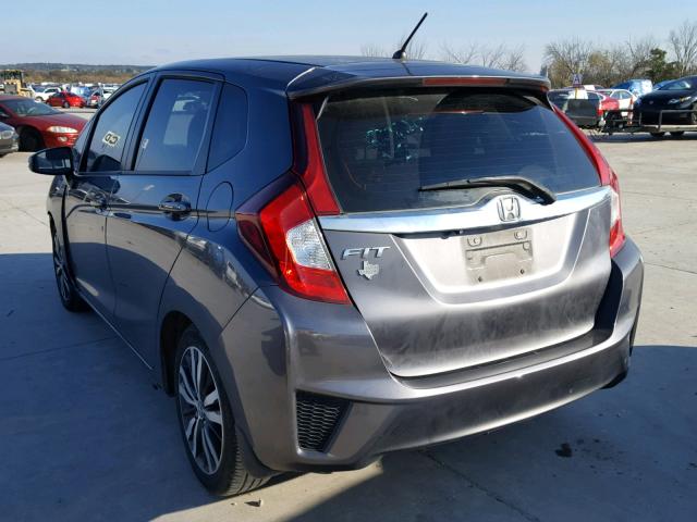 3HGGK5H86FM780125 - 2015 HONDA FIT EX GRAY photo 3