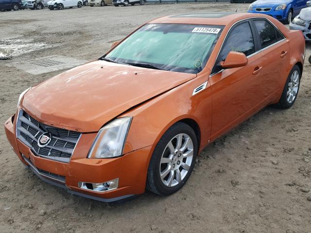 1G6DV57V380189064 - 2008 CADILLAC CTS HI FEA ORANGE photo 2