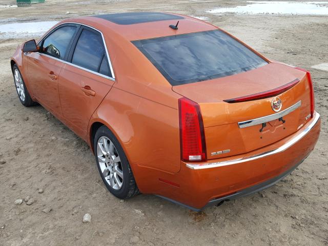 1G6DV57V380189064 - 2008 CADILLAC CTS HI FEA ORANGE photo 3