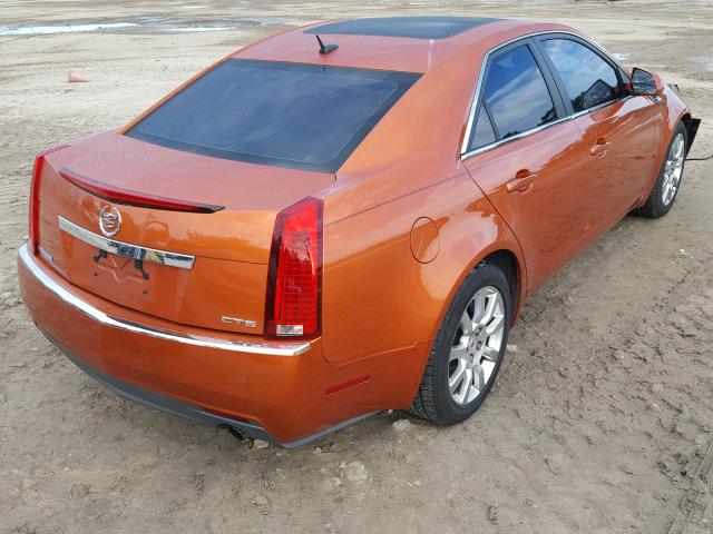 1G6DV57V380189064 - 2008 CADILLAC CTS HI FEA ORANGE photo 4