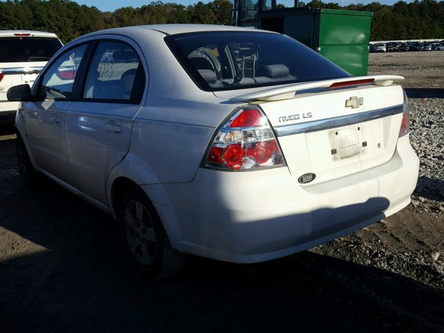 KL1TD566X7B164436 - 2007 CHEVROLET AVEO BASE Ağ foto 3