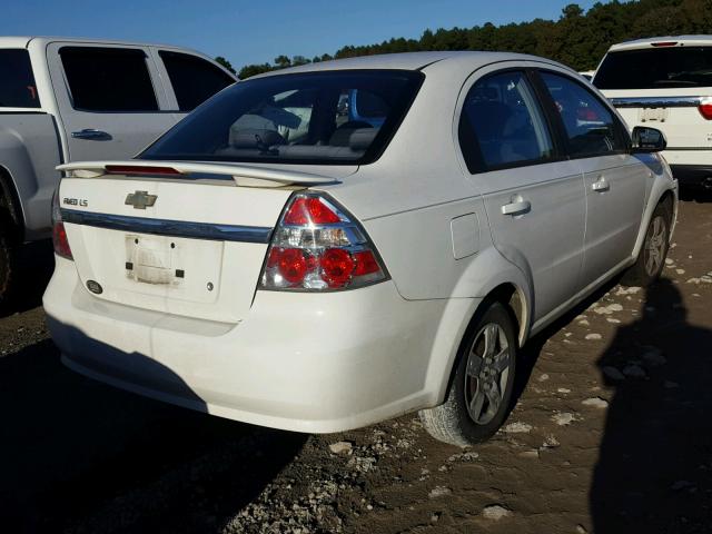 KL1TD566X7B164436 - 2007 CHEVROLET AVEO BASE Ağ foto 4