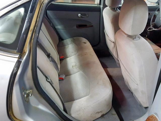 2G4WC582X61219898 - 2006 BUICK LACROSSE C SILVER photo 6