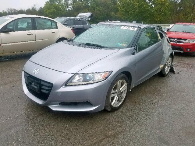 JHMZF1D43CS004978 - 2012 HONDA CR-Z GRAY photo 2