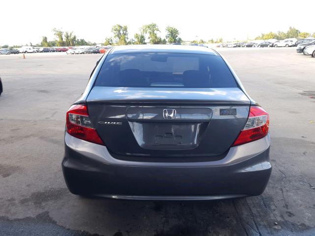 2HGFB2F96CH521201 - 2012 HONDA CIVIC EXL GRAY photo 10