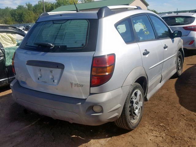 5Y2SL65827Z402982 - 2007 PONTIAC VIBE SILVER photo 4