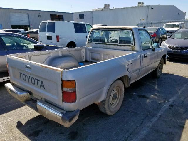 JT4RN81P5K5032614 - 1989 TOYOTA PICKUP 1/2 SILVER photo 4